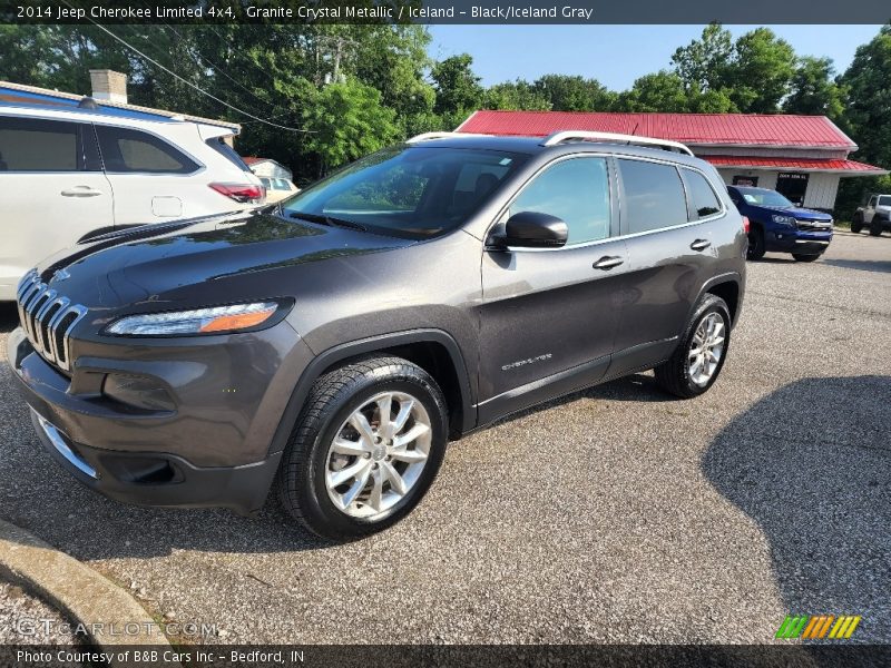 Granite Crystal Metallic / Iceland - Black/Iceland Gray 2014 Jeep Cherokee Limited 4x4