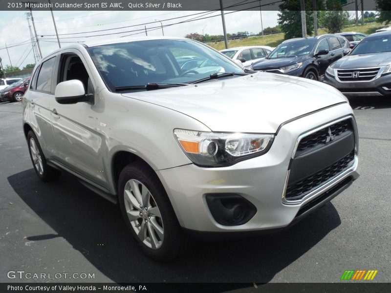 Quick Silver / Black 2015 Mitsubishi Outlander Sport ES AWC