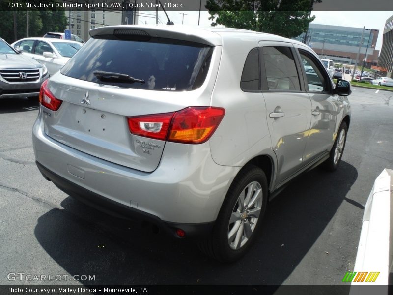 Quick Silver / Black 2015 Mitsubishi Outlander Sport ES AWC
