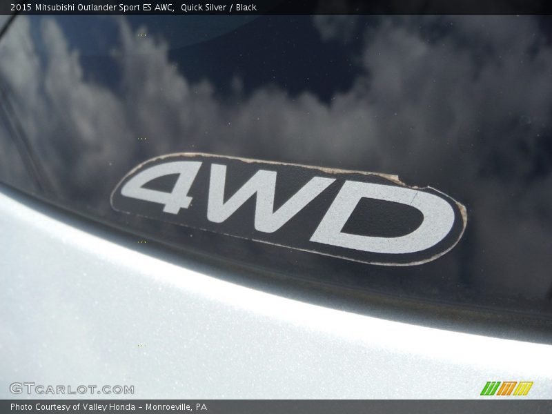 Quick Silver / Black 2015 Mitsubishi Outlander Sport ES AWC