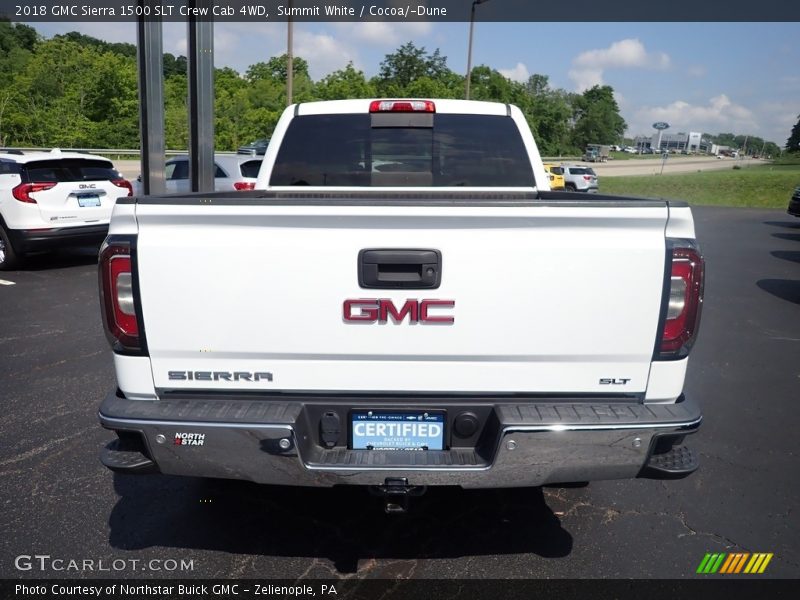 Summit White / Cocoa/­Dune 2018 GMC Sierra 1500 SLT Crew Cab 4WD