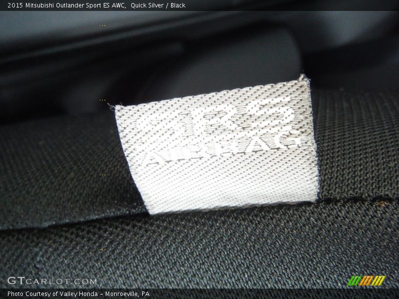 Quick Silver / Black 2015 Mitsubishi Outlander Sport ES AWC