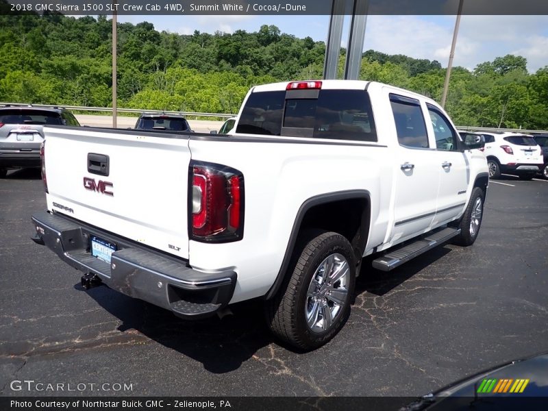 Summit White / Cocoa/­Dune 2018 GMC Sierra 1500 SLT Crew Cab 4WD