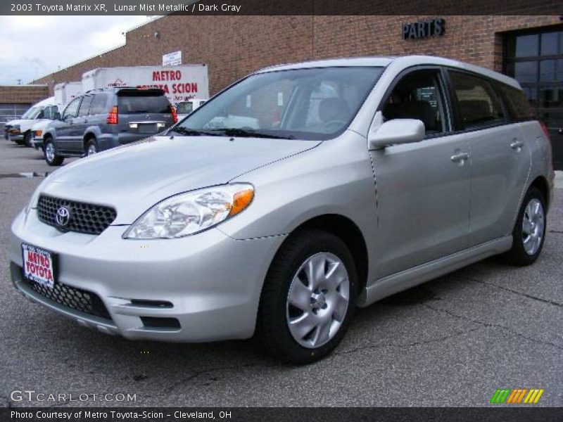 Lunar Mist Metallic / Dark Gray 2003 Toyota Matrix XR