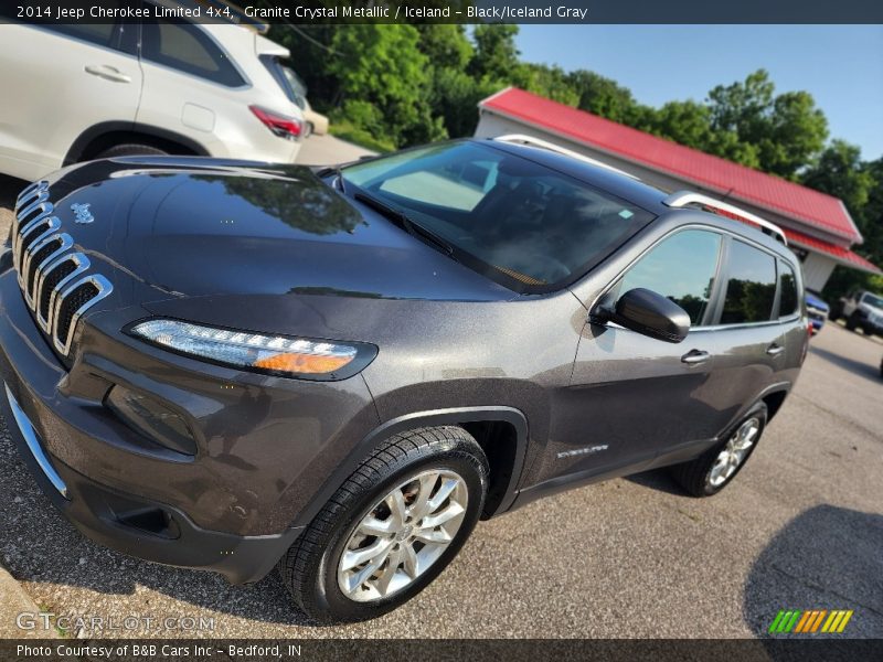 Granite Crystal Metallic / Iceland - Black/Iceland Gray 2014 Jeep Cherokee Limited 4x4