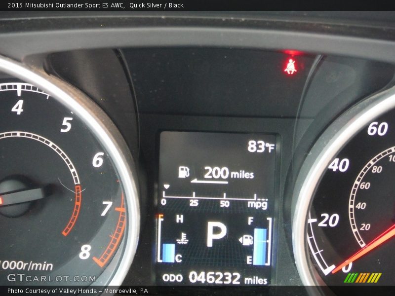 Quick Silver / Black 2015 Mitsubishi Outlander Sport ES AWC
