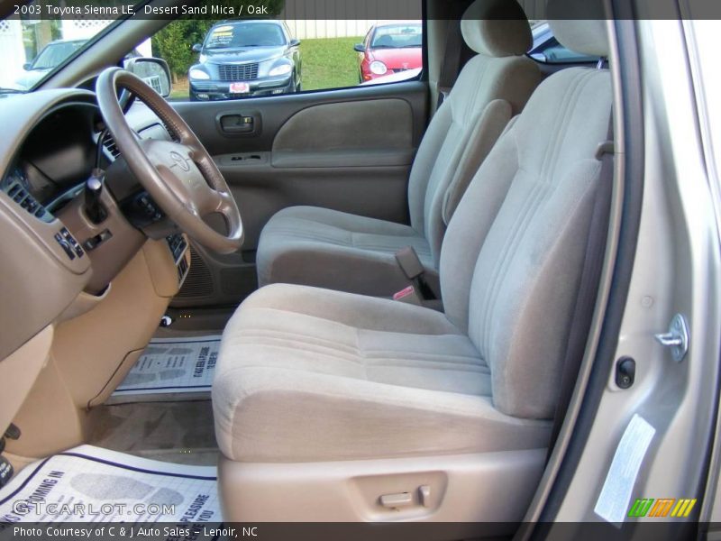 Desert Sand Mica / Oak 2003 Toyota Sienna LE