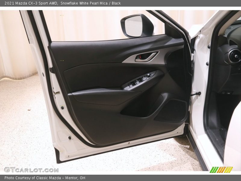 Snowflake White Pearl Mica / Black 2021 Mazda CX-3 Sport AWD