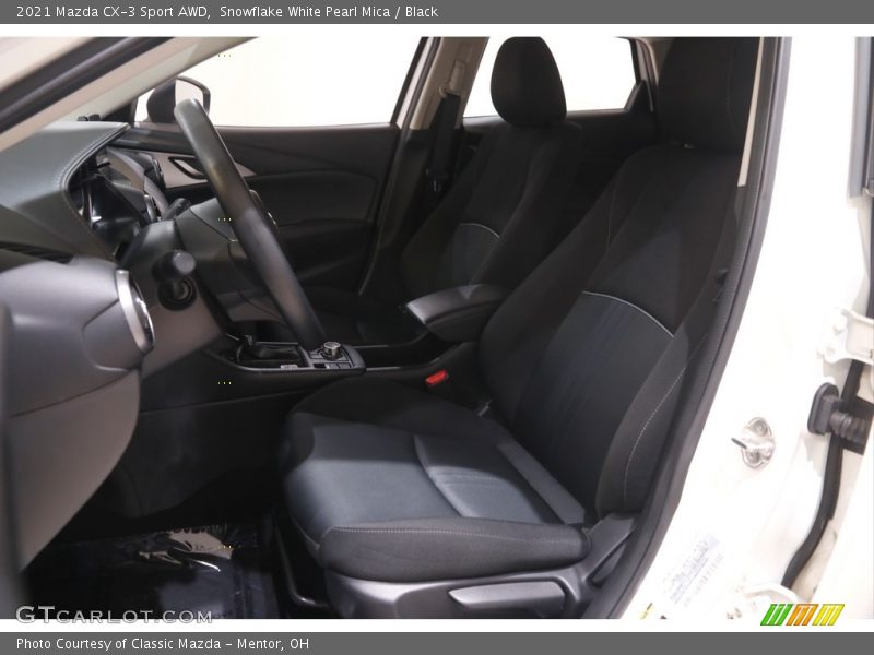 Snowflake White Pearl Mica / Black 2021 Mazda CX-3 Sport AWD