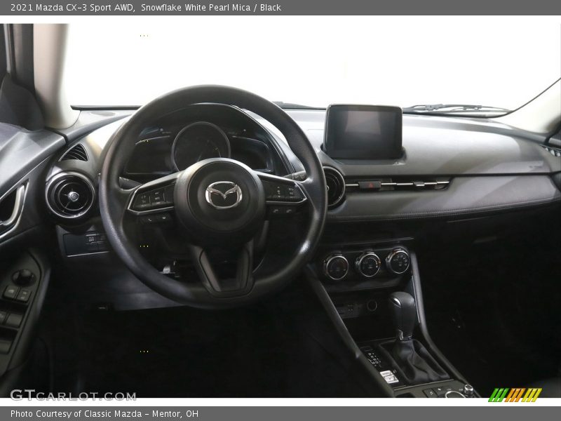 Snowflake White Pearl Mica / Black 2021 Mazda CX-3 Sport AWD
