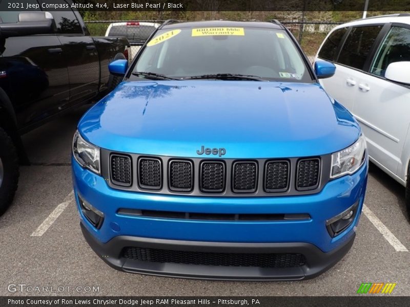 Laser Blue Pearl / Black 2021 Jeep Compass Altitude 4x4