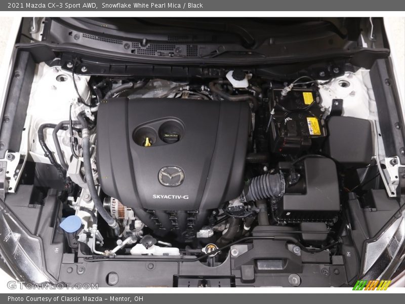 Snowflake White Pearl Mica / Black 2021 Mazda CX-3 Sport AWD