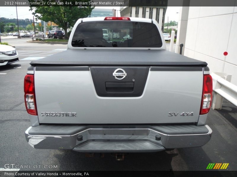 Brilliant Silver Metallic / Steel 2012 Nissan Frontier SV Crew Cab 4x4