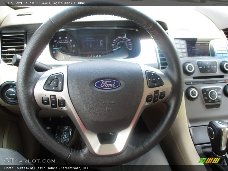 Agate Black / Dune 2019 Ford Taurus SEL AWD