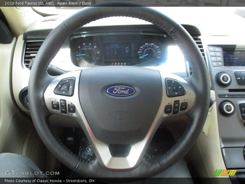 Agate Black / Dune 2019 Ford Taurus SEL AWD