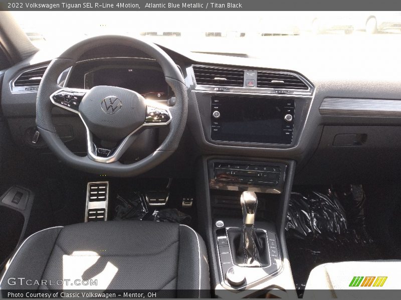 Atlantic Blue Metallic / Titan Black 2022 Volkswagen Tiguan SEL R-Line 4Motion