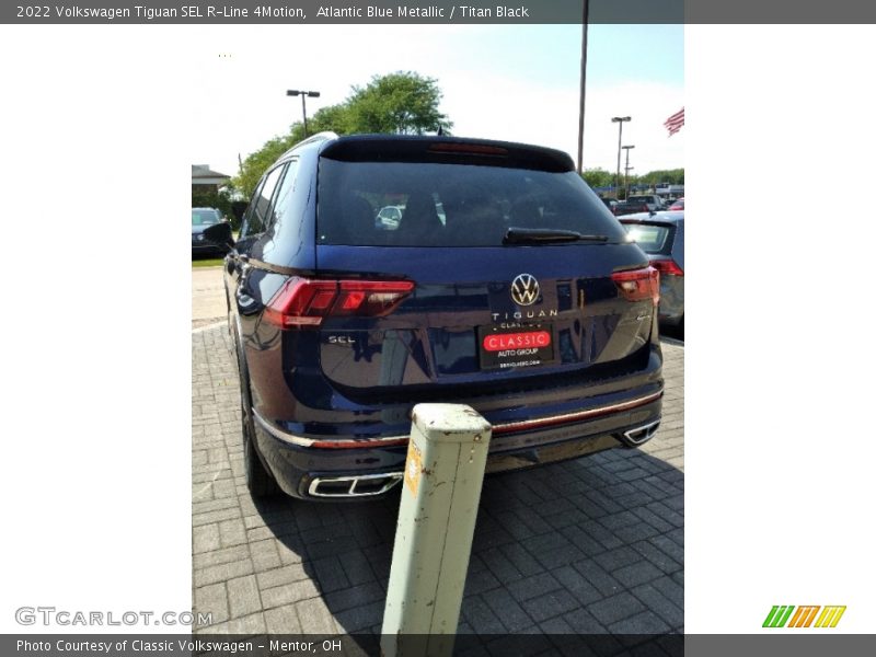 Atlantic Blue Metallic / Titan Black 2022 Volkswagen Tiguan SEL R-Line 4Motion