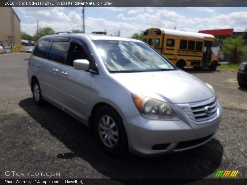 Alabaster Silver Metallic / Gray 2010 Honda Odyssey EX-L