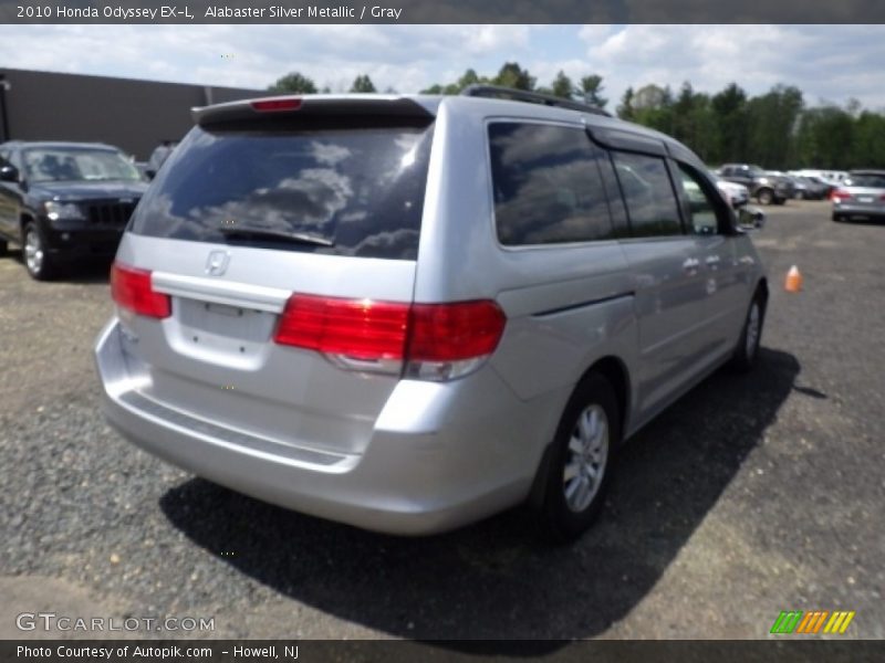 Alabaster Silver Metallic / Gray 2010 Honda Odyssey EX-L