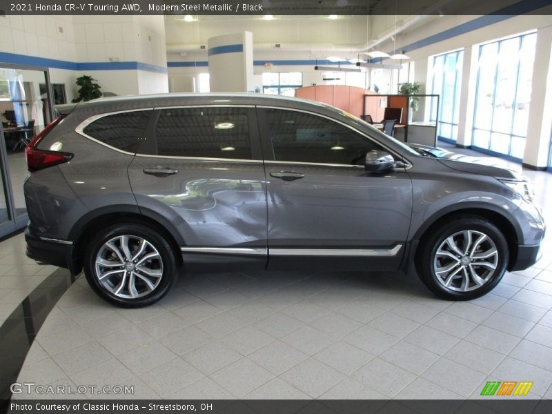 Modern Steel Metallic / Black 2021 Honda CR-V Touring AWD