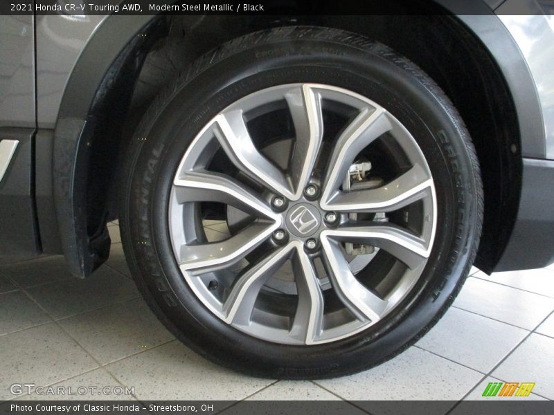 Modern Steel Metallic / Black 2021 Honda CR-V Touring AWD