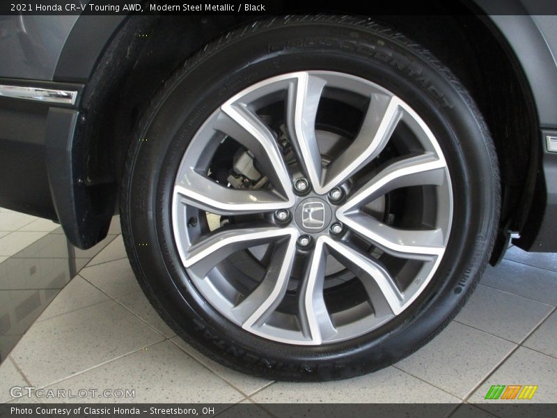 Modern Steel Metallic / Black 2021 Honda CR-V Touring AWD