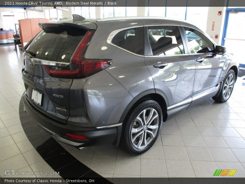 Modern Steel Metallic / Black 2021 Honda CR-V Touring AWD