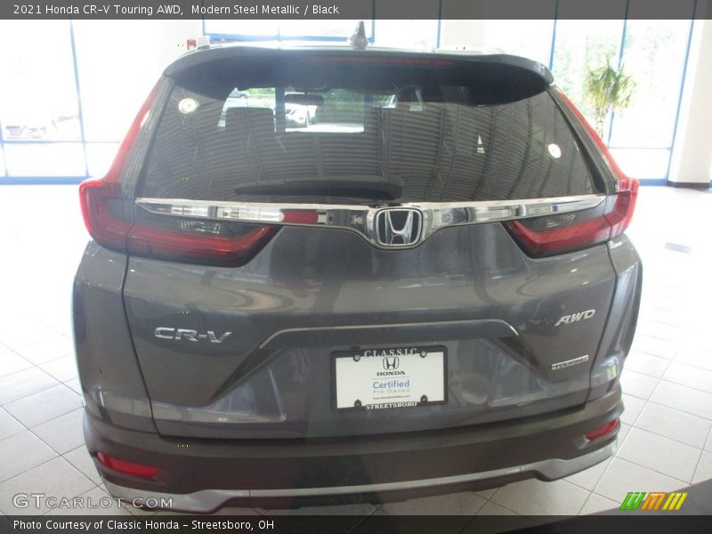 Modern Steel Metallic / Black 2021 Honda CR-V Touring AWD