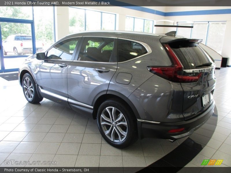 Modern Steel Metallic / Black 2021 Honda CR-V Touring AWD
