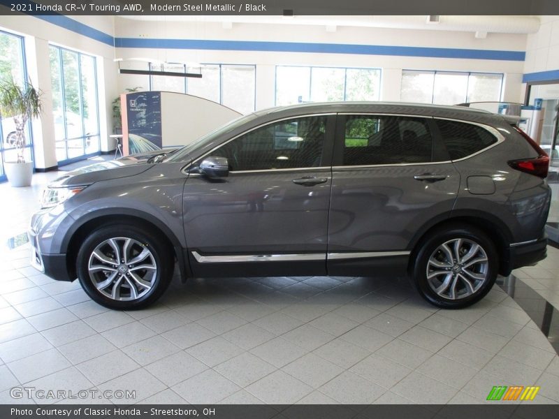 Modern Steel Metallic / Black 2021 Honda CR-V Touring AWD