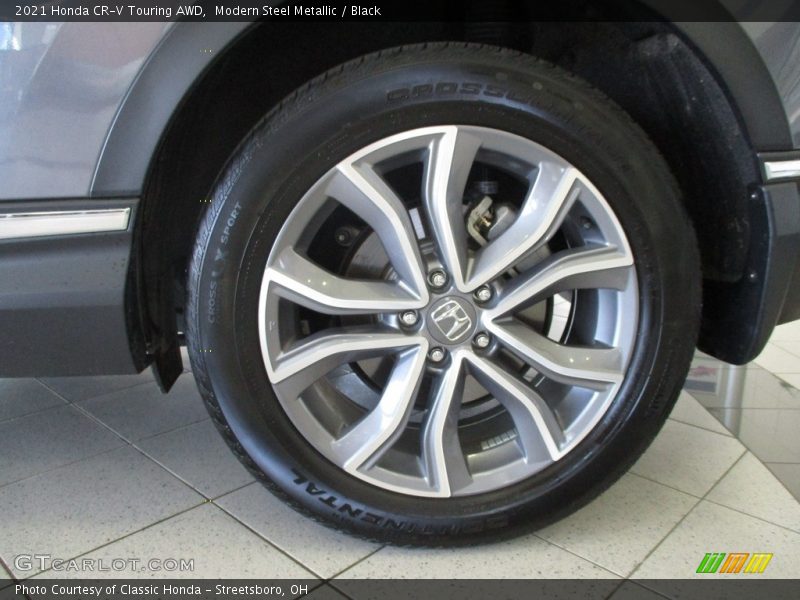 Modern Steel Metallic / Black 2021 Honda CR-V Touring AWD