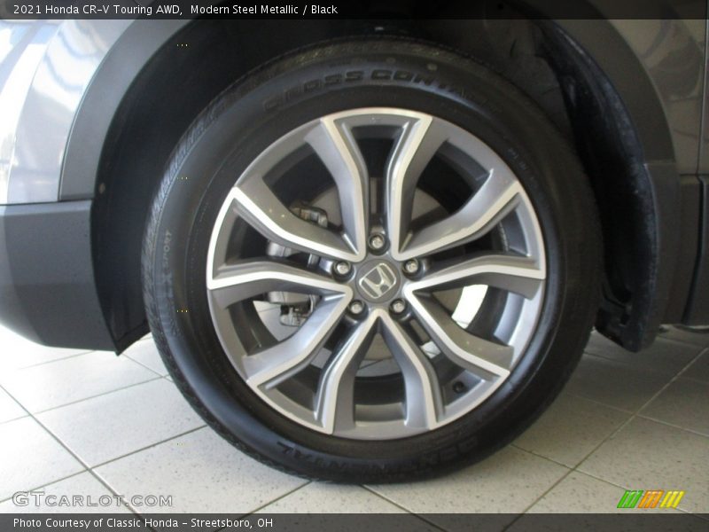 Modern Steel Metallic / Black 2021 Honda CR-V Touring AWD