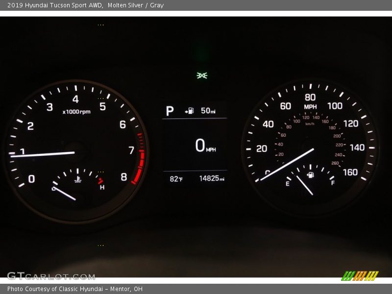 Molten Silver / Gray 2019 Hyundai Tucson Sport AWD