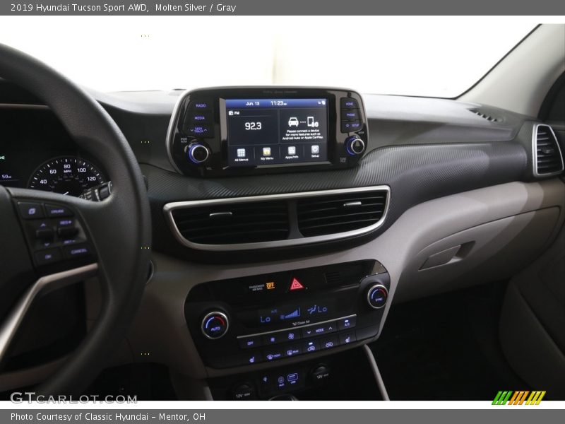Molten Silver / Gray 2019 Hyundai Tucson Sport AWD