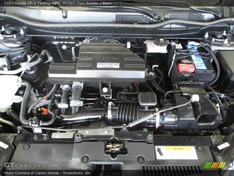 Modern Steel Metallic / Black 2021 Honda CR-V Touring AWD