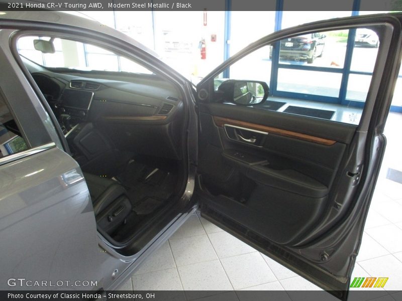 Modern Steel Metallic / Black 2021 Honda CR-V Touring AWD
