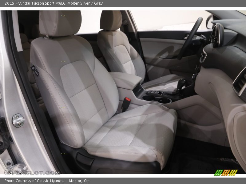 Molten Silver / Gray 2019 Hyundai Tucson Sport AWD
