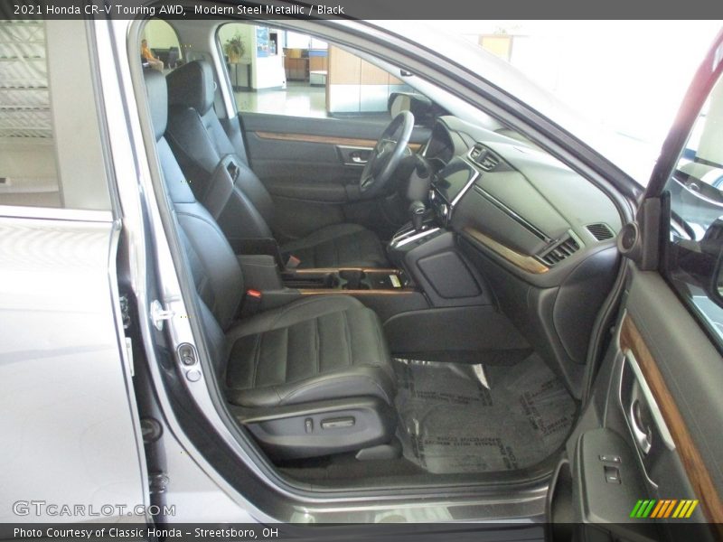 Modern Steel Metallic / Black 2021 Honda CR-V Touring AWD