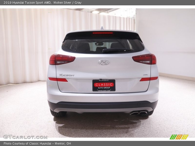 Molten Silver / Gray 2019 Hyundai Tucson Sport AWD