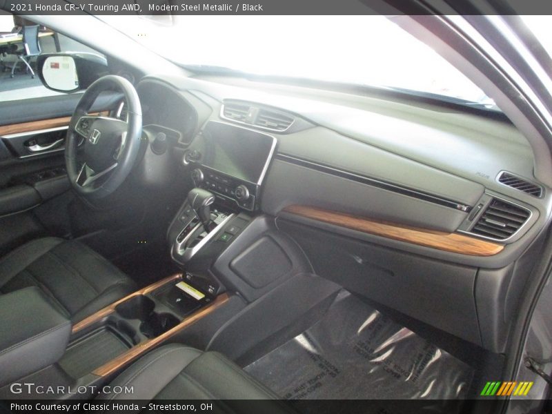 Modern Steel Metallic / Black 2021 Honda CR-V Touring AWD