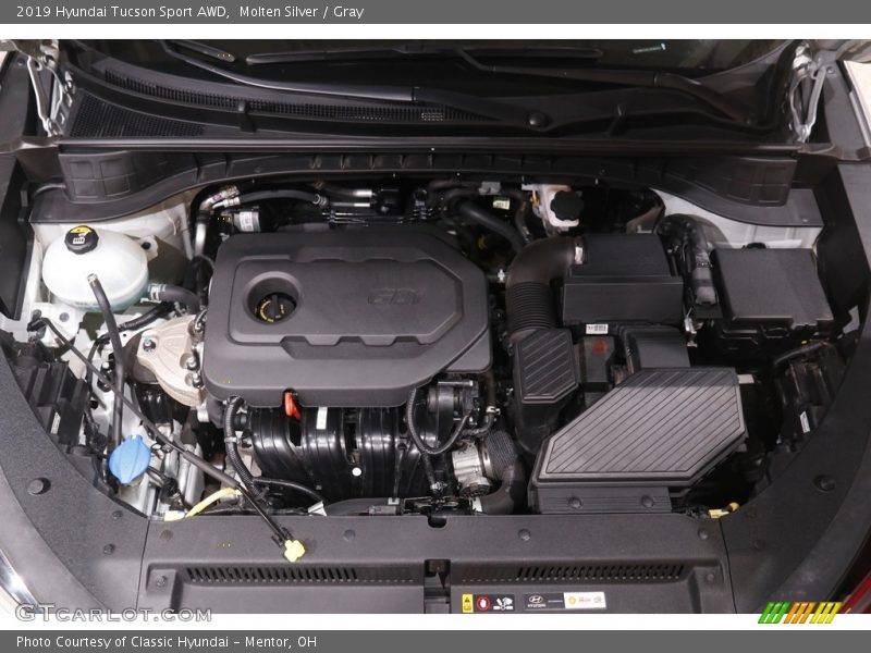 Molten Silver / Gray 2019 Hyundai Tucson Sport AWD