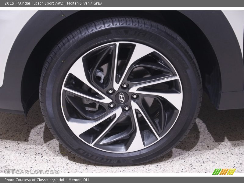 Molten Silver / Gray 2019 Hyundai Tucson Sport AWD