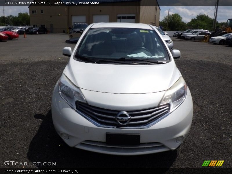 Aspen White / Wheat Stone 2014 Nissan Versa Note SV