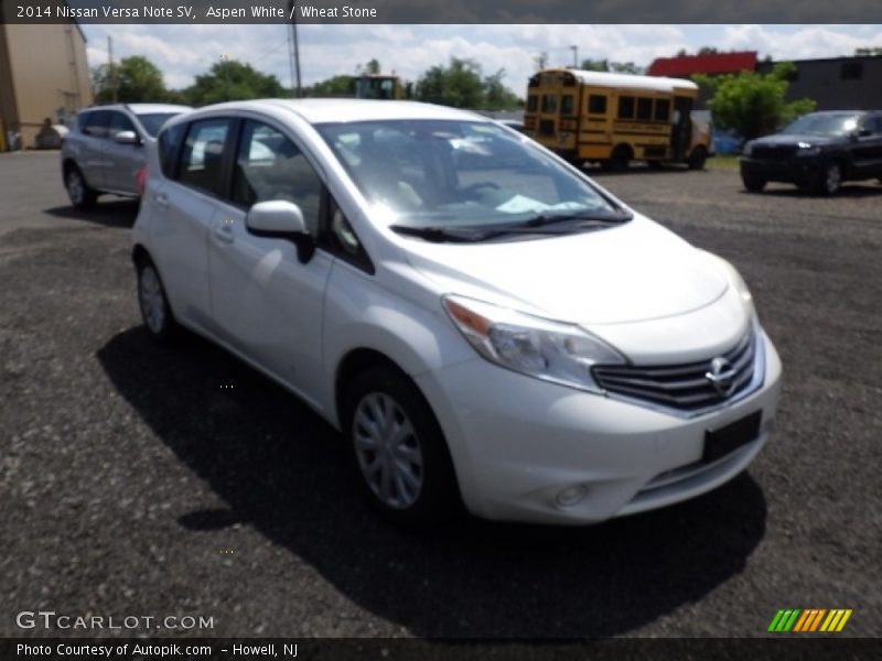 Aspen White / Wheat Stone 2014 Nissan Versa Note SV