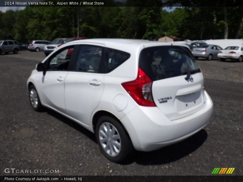 Aspen White / Wheat Stone 2014 Nissan Versa Note SV