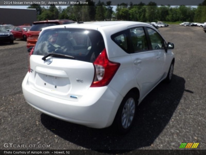 Aspen White / Wheat Stone 2014 Nissan Versa Note SV