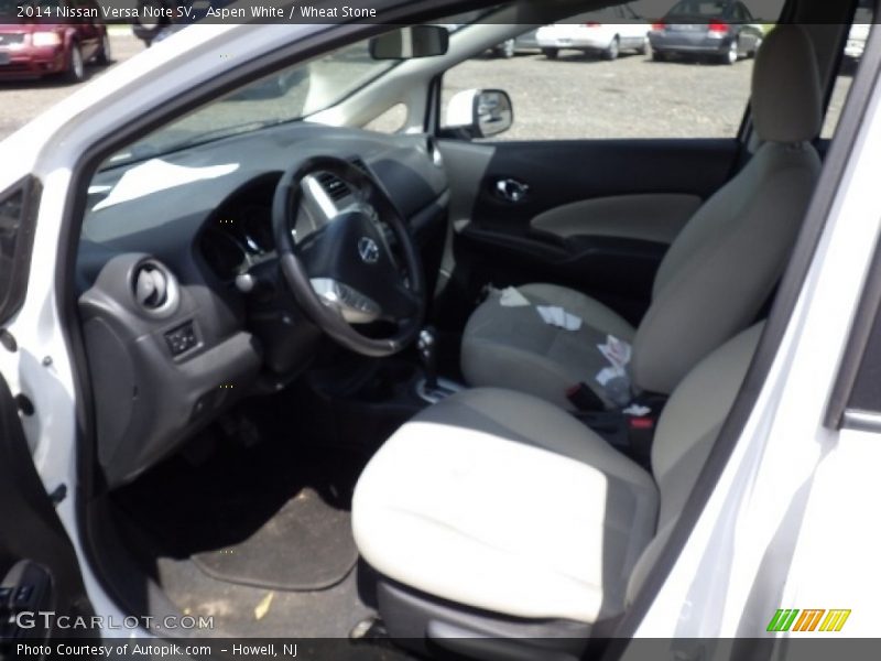 Aspen White / Wheat Stone 2014 Nissan Versa Note SV