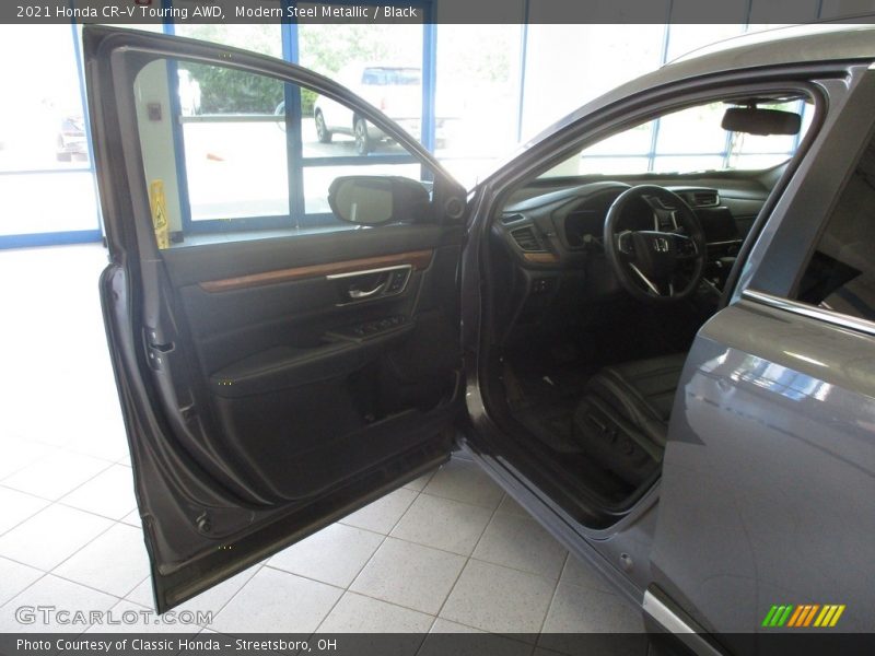 Modern Steel Metallic / Black 2021 Honda CR-V Touring AWD