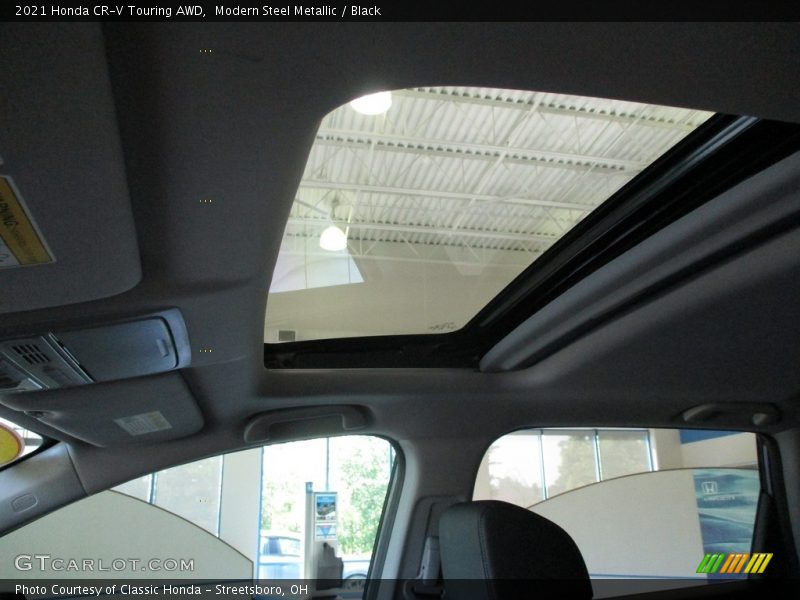 Modern Steel Metallic / Black 2021 Honda CR-V Touring AWD