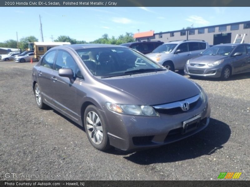 Polished Metal Metallic / Gray 2010 Honda Civic EX-L Sedan